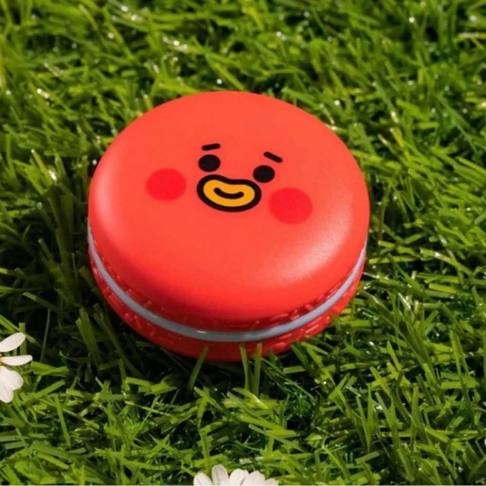 THE CREME SHOP BT21 TATA Macaron Lip Balm - Strawberry LIMITED EDITION